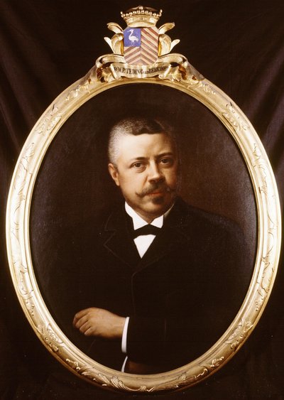 Portrait of Jonkheer Willem Philip Teding van Berkhout (1851-1905), Mayor of Haarlemmerliede and Spaarnwoude by Hendrik Antoon Pothast